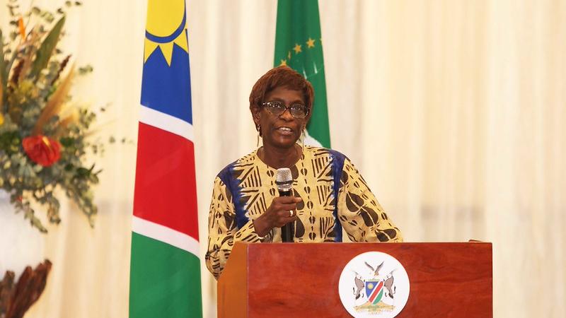 OSESG-GL Director of Political Affairs Unit Fatou Thiam giving her remarks 