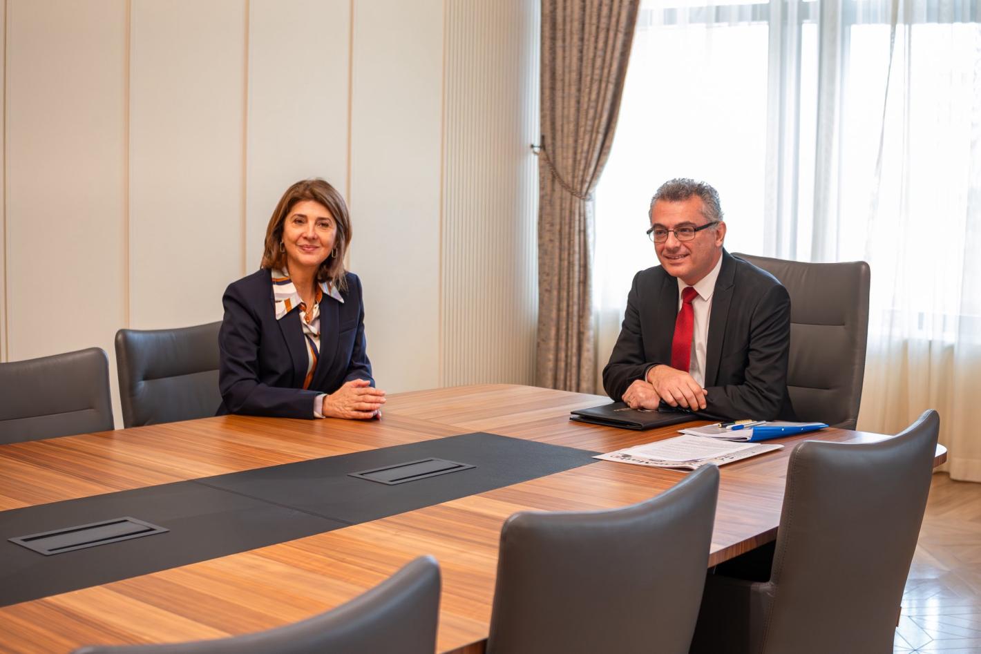 Personal Envoy María Ángela Holguín Meets with Tufan Erhürman Ahead of Leaders’ Meeting