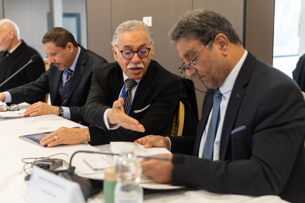 Deliberations among members of the Governance track in the Structured Dialogue