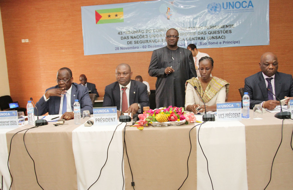 43ème réunion ministérielle du Comité consultatif permanent des Nations Unies chargé des questions de sécurité en Afrique centrale (UNSAC), du 28 novembre - 02 décembre 2016, Sao Tome (République de Sao Tome & Principe)